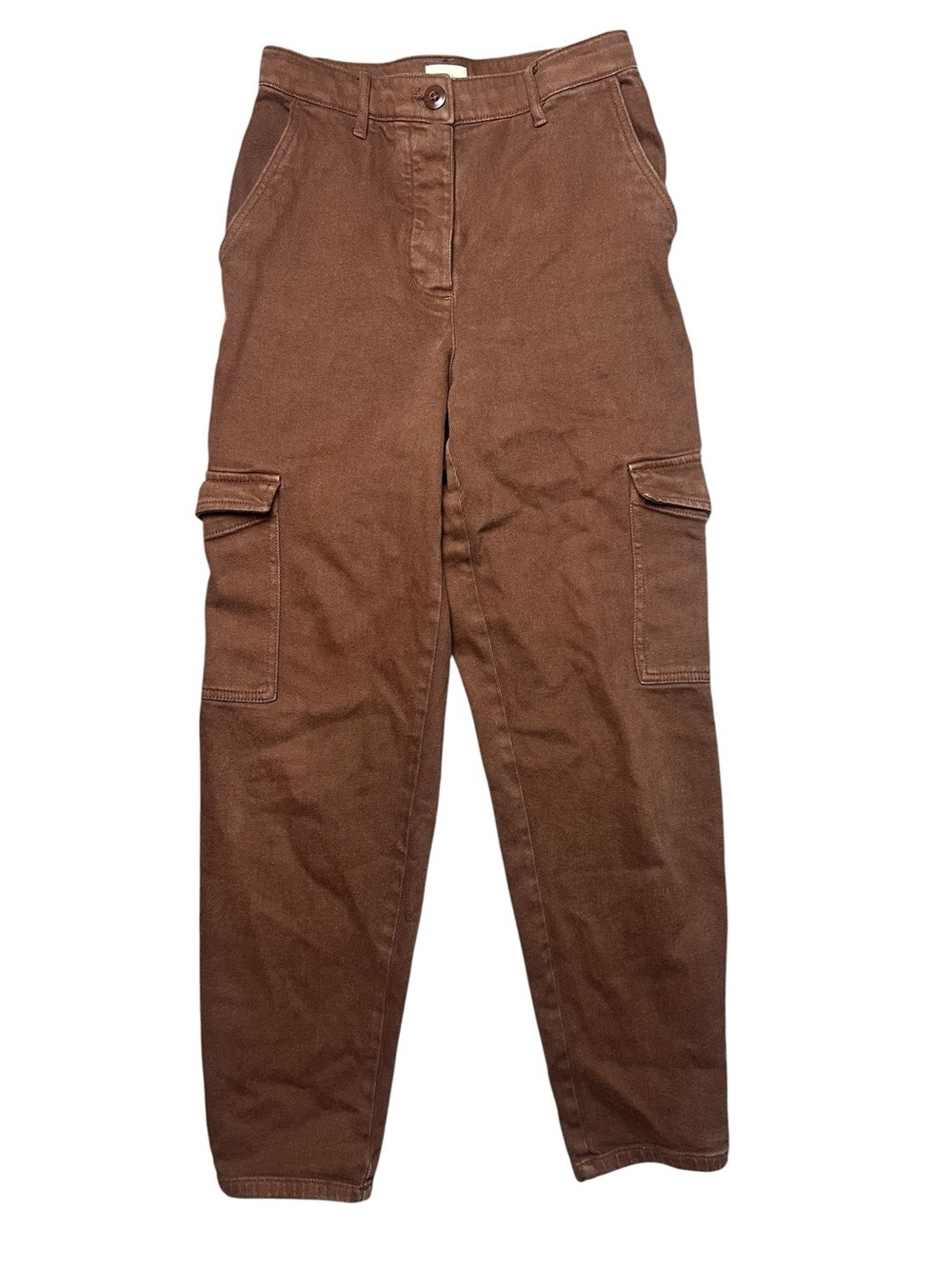 Wilfred Free Aritzia Brown Cargo Pants Size 4 Utility High Rise Straight Leg